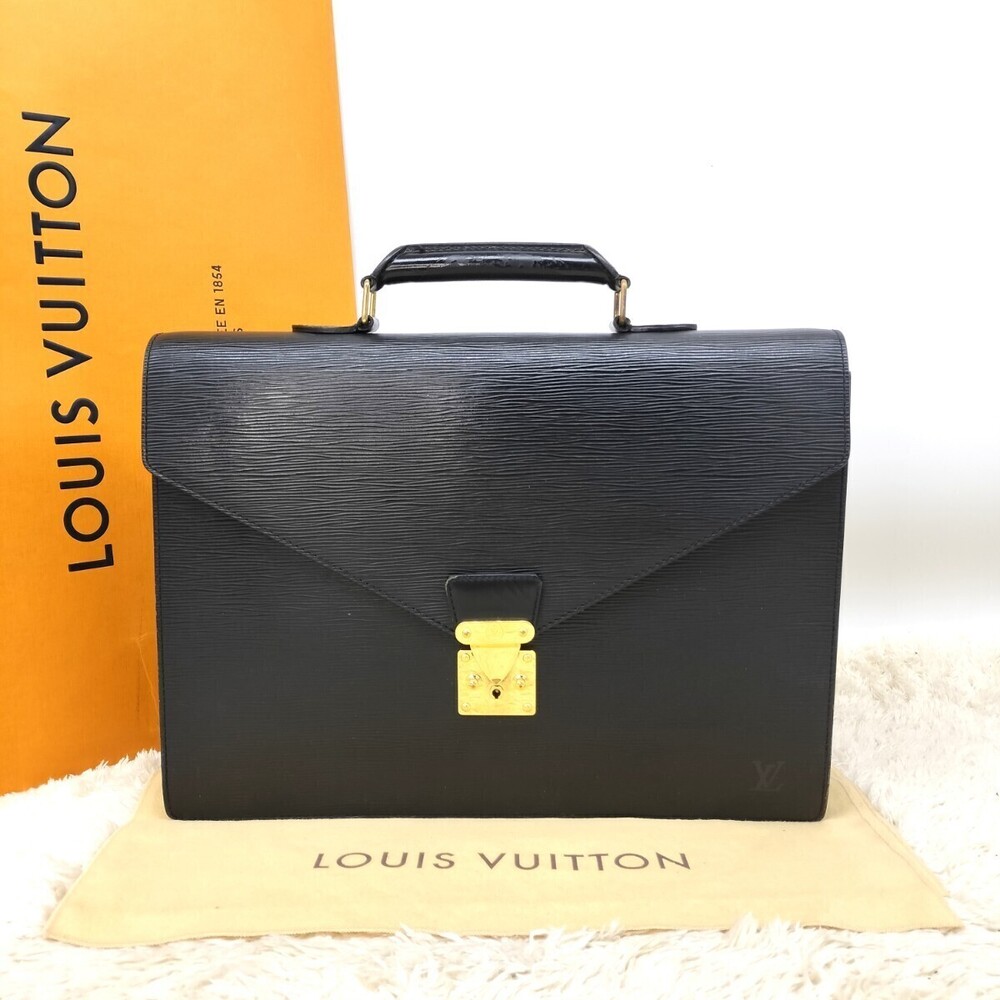 Louis Vuitton Serviette Conseiller Handbag business bag Briefcase Epi leather